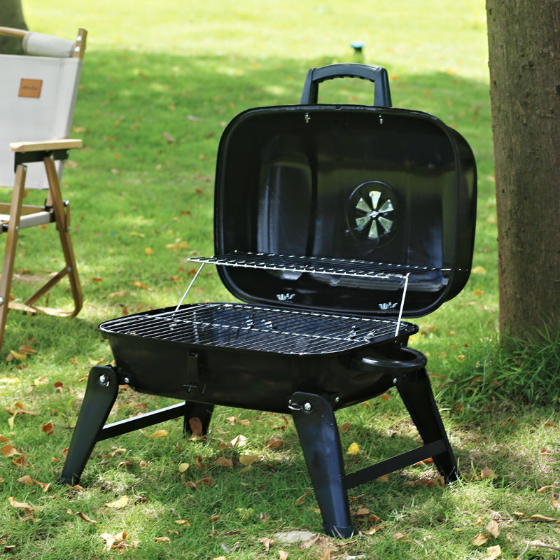 Discover the Ultimate Outdoor Cooking Experience with Our Portable Foldable Small Hamburger BBQ Grill
